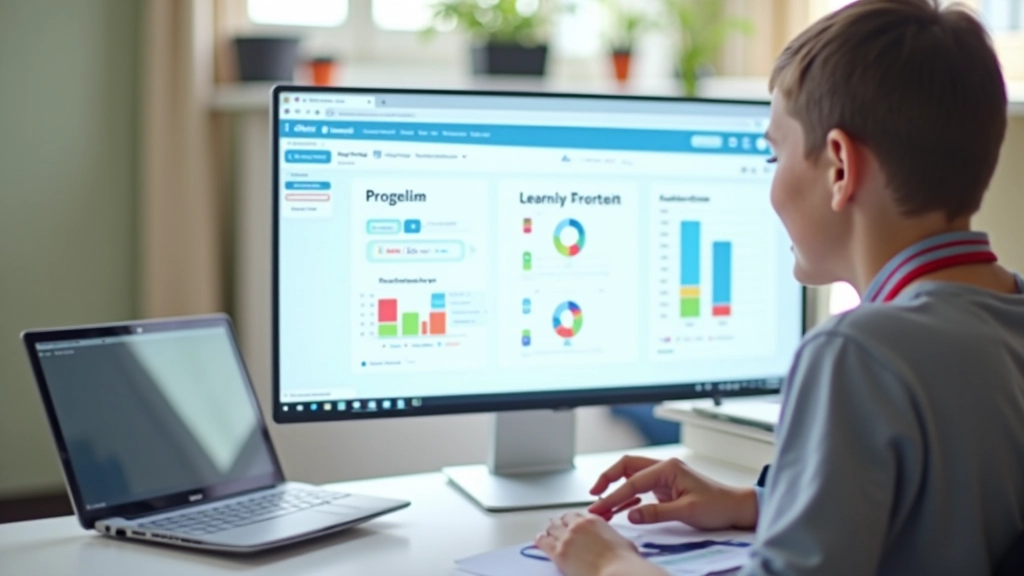 Adaptīvās mācīšanās sistēma parāda personalizētu mācību ceļu uz datora ekrāna