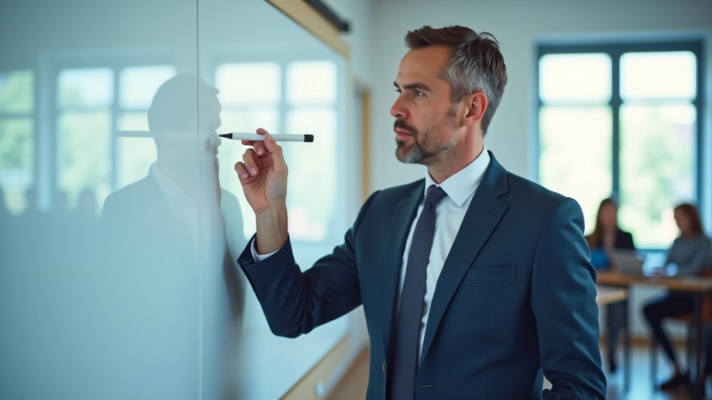 Skolotāja izmanto digitālo tāfeli, lai demonstrētu matemātikas jēdzienus interaktīvā veidā